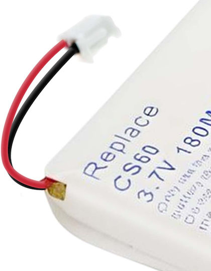 Avizar Li-polymer 180mah Battery Plantronics Cs60 Compatible Headset 3.7v White