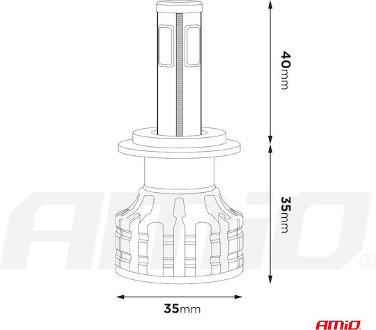 Alista Home Lămpi Autoturismului HB4-9006 Canbus LED 6500K Alb rece 24V / 12V 38W 4buc