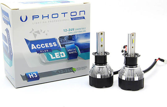 Photon Lampen Auto H3 LED Weiß 12-24V 1Stück