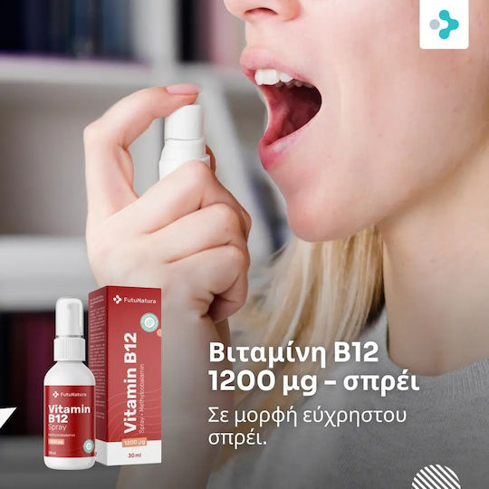 FutuNatura Βιταμίνη B12 για την Υγεία του Νευρικού Συστήματος Μέντα 30ml