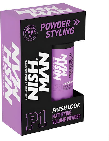 Nishman Mattierende Haarstyling-Puder Volumen Puder P1 Leichter Halt Frischer Look