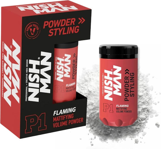 Pudră Pentru Păr Nishman Mattifying Volume P1 Fixare Ușoară Flaming