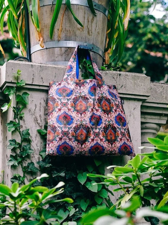 Αδιάβροχη Τσάντα Ανακυκλωμένα Υλικά Tapestry Tea Rose Loqi