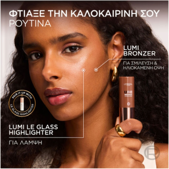 L'Oreal Paris Bronzer Lumi Le Schatten Stick Soleil Schatten 100 Sunkissed Rose 9gr
