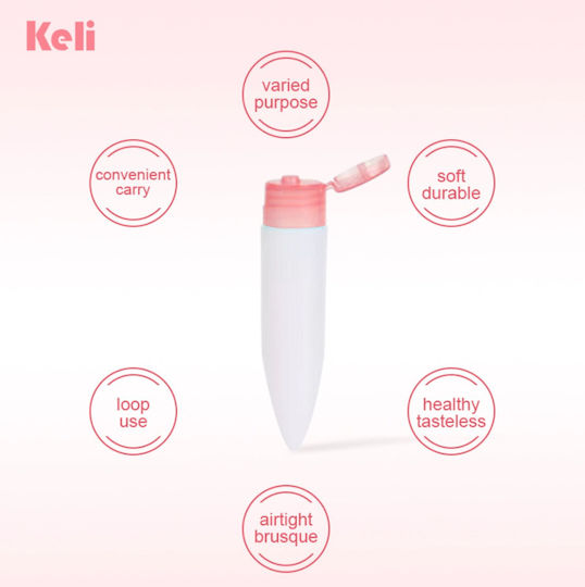 Keli Beauty Travel Bottles Σετ 2τμχ Ροζ – Μπουκαλάκια Ταξιδιού Σιλικόνης Καλλυντικά & Υγρά
