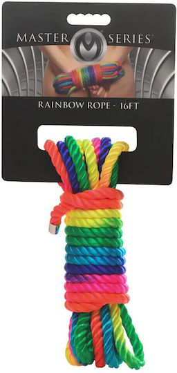 Bondage Fetish Rainbow Bondage Rope 4.88m Shots