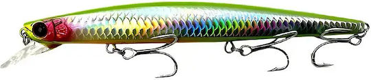 Rizor Jerky Minnow 140s 24g Artificial Minnow 14cm Three Hooks St-46 No4 Long Casts Realistic Swimming #06 Loutsaki