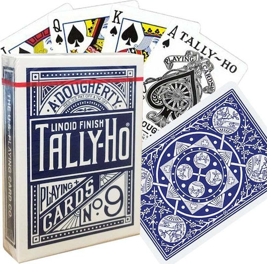 Bicycle – Tally-ho Fan Back Playing Cards Red Blue