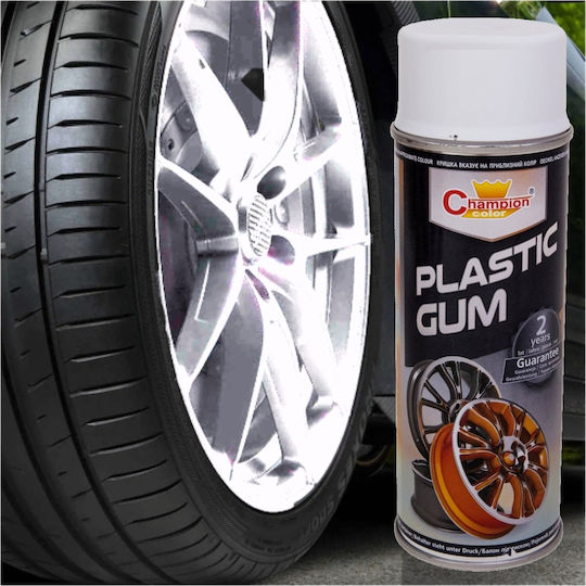 Rubber Coating Spray Rims White Color 400ml Champion Color