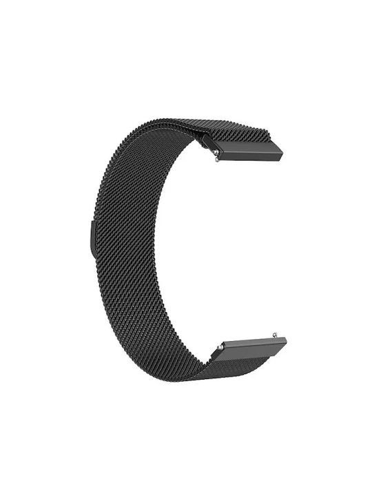 Λουράκι Μαύρο (Galaxy Watch (46mm) / Gear S3Redmi Watch 5 Active / Watch 5 LiteGarmin Venu 4 45mmHonor GS ProAmazfit GTR 3 / GTR 3 ProRealme Watch S Pro)