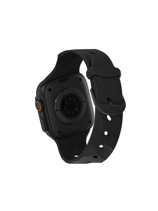 Decoded Ares Splice Silicone Band Apple Watch 38 To 42mm Black