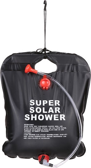 Black 20l Solar Shower Camping Beach