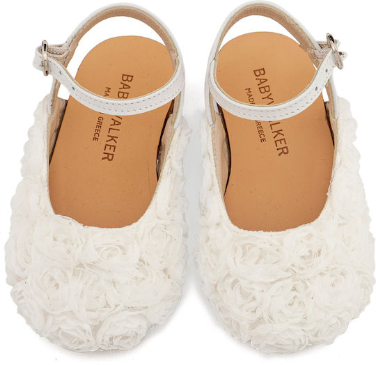 Babywalker Christening White Pumps