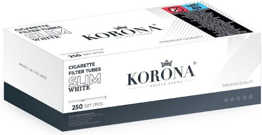 Korona Slim White Cone Filter 250 Pieces