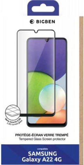 BigBen Connected Gehärtetes Glas Displayschutzfolie Samsung Galaxy A22 2.5D Kratzfest Siena