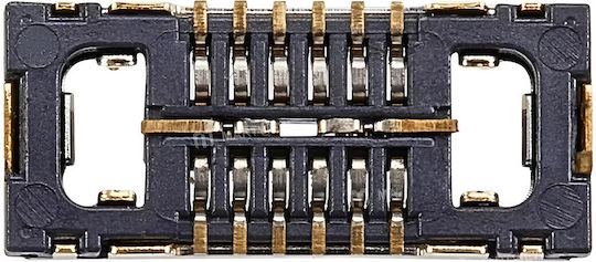 Clappio Conector Antenă Rețea Fpc iPhone 16 Pro 16 Pro Max 12 Pini Negru