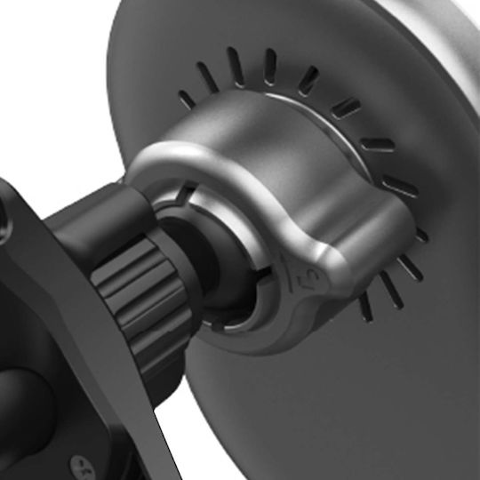Force Power Стойка За Вентилационна Решетка За Кола 15w Безжично Зареждане Qi Черен