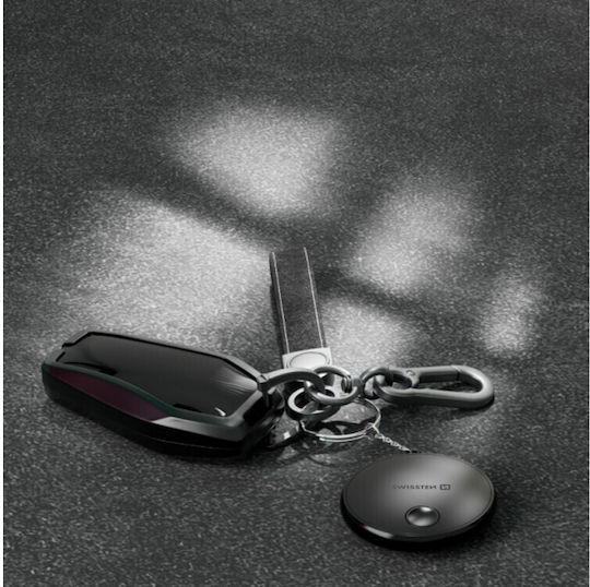 Swissten Find Tag Compatible with Apple Find My Black