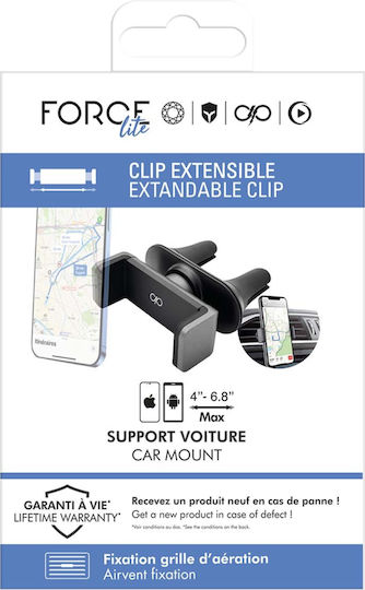 Force Power Suport Auto Universal Suport Reglabil 360° Rotire Negru
