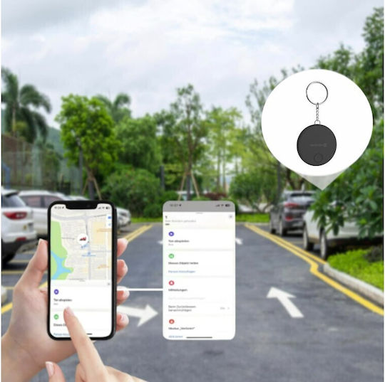 Swissten Find Tag Compatible with Apple Find My Black