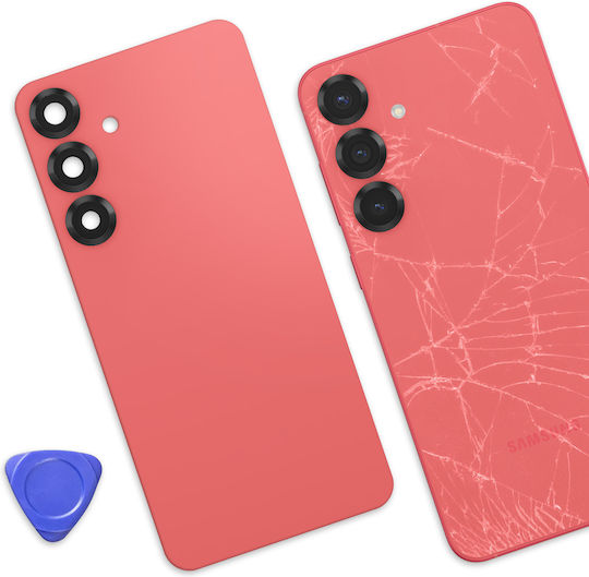 Clappio Replacement Back Cover Galaxy S25 Plus Integrated Adhesive Coral