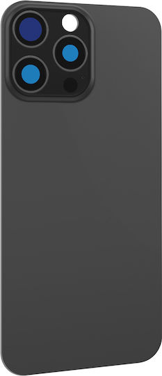 Avizar Replacement Back Cover Iphone 16 Pro Max Integrated Adhesive Black