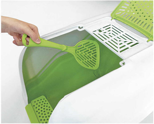 MPS Luxury Netta Maxi Cat Toilet Closed with Filter Green L66 x W45 x H46cm