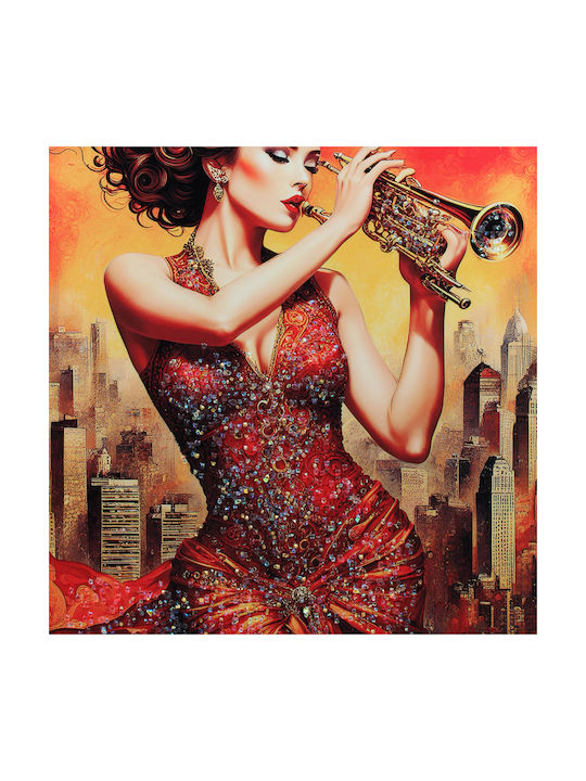 Wall Painting 50x70 With Frame Embossed Strass Keskor 25070-55