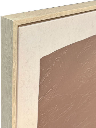 InTheBox Fractal A Gemälde Dekorative Rahmen 82,6x4,3x122,6cm Segeltuch Beige Braun Schwarz Ps 034673