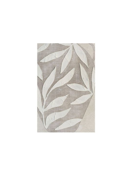Inthebox Husk Decorative Painting Frame 82.6x4.3x122.6cm Canvas Beige White Ps 034666