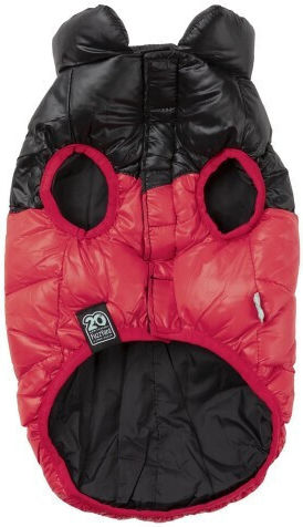 Fuzzyard Harlem Red Dog Coat XLarge with 60cm Back Length