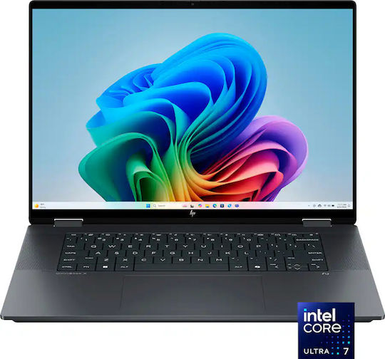 HP OmniBook X Flip 16 Zoll IPS Touchscreen (Kern Ultra 7-258V/32GB/2.0TB SSD/W11 Startseite) (Englisch (US) Tastatursprache)