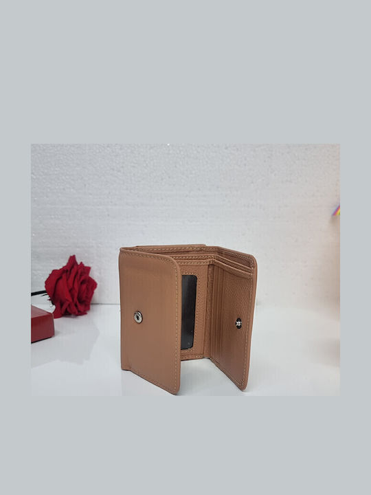 Small Leather Women's Wallet Classic Beige