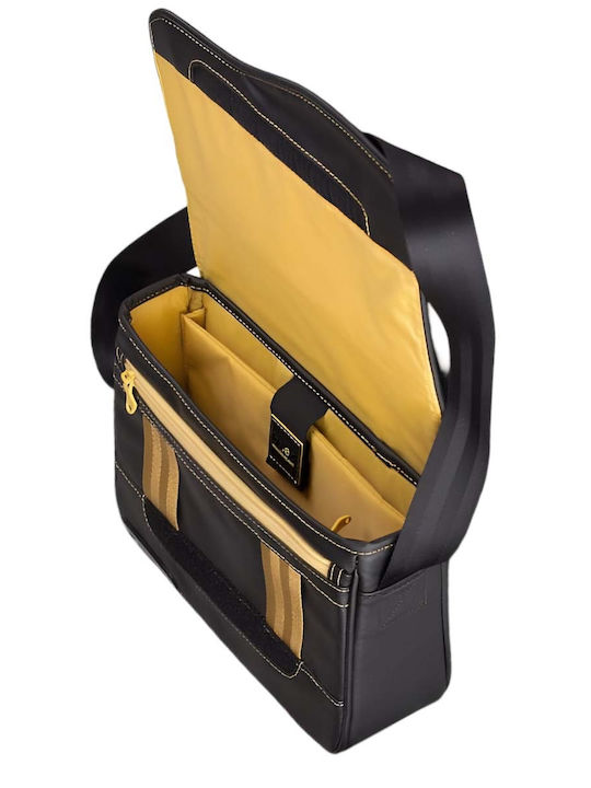 Be Z Le Reporter Shoulder Bag 10" Screen Reinforced Pockets Black