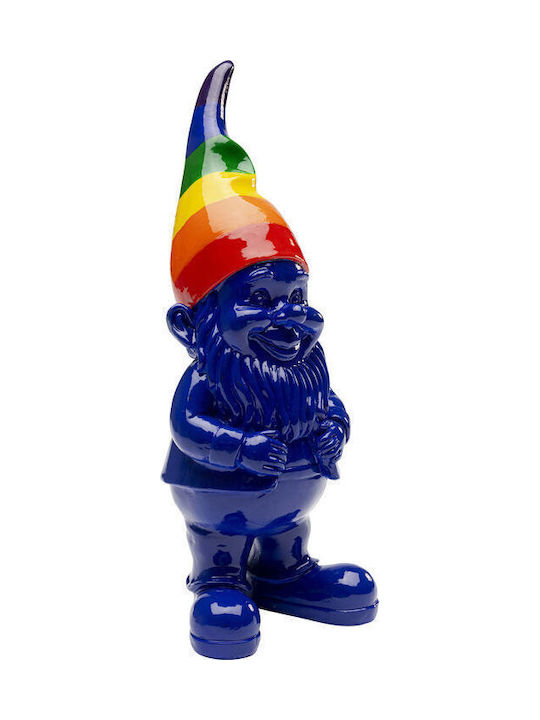 Figurină De Masă Pitic Albastru Multicolor 7,5x7,5x21 Cm