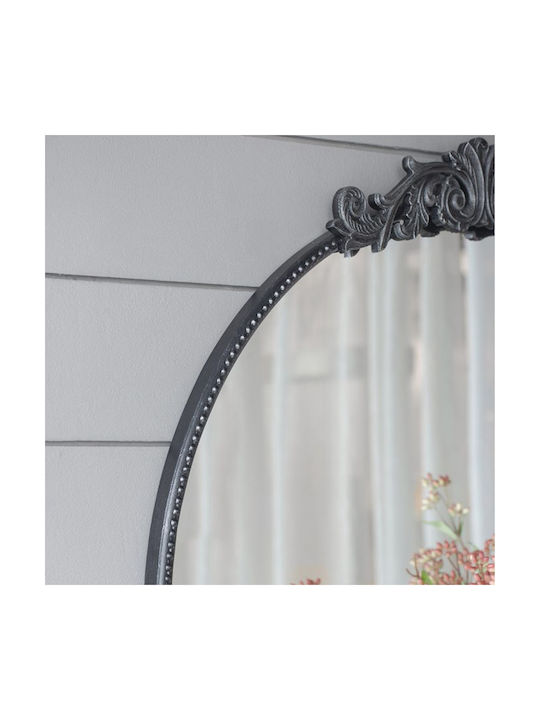 Artekko Dia Wandspiegel mit Schwarz Metallisch Rahmen Durchmesser 91.4cm 1Stück