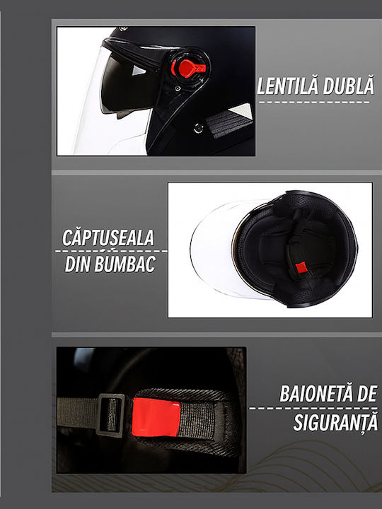 FIXATO Cască Moto Jet ECE 22.06