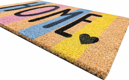 Pol Carpets Entrance Mat made of Coir with Anti-slip Backing Multicolour 45x75cm Thickness 15mm