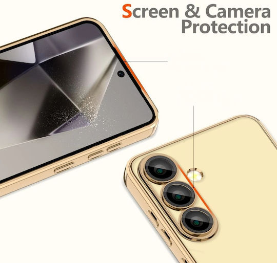 Techsuit Luxury Crystal Umschlag Rückseite Transparent (Galaxy S25 Edge)