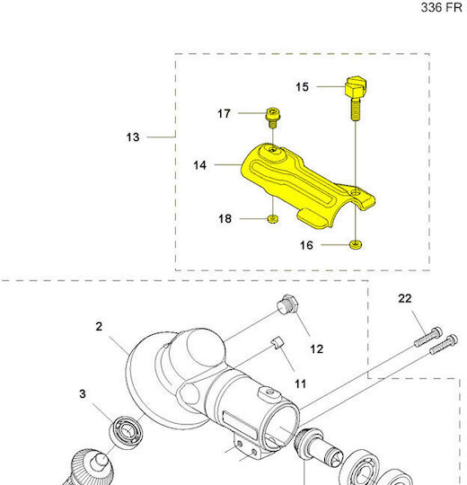 Λαμακι Γωνιακης Προφυλακτηρα Γνησιο Husqvarna 133r-135r-235r-333r-535r-bc2235