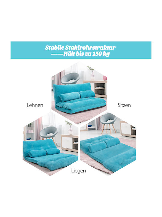 Vielseitiger Sitzsack Nackenrolle Blau 180x108x180cm