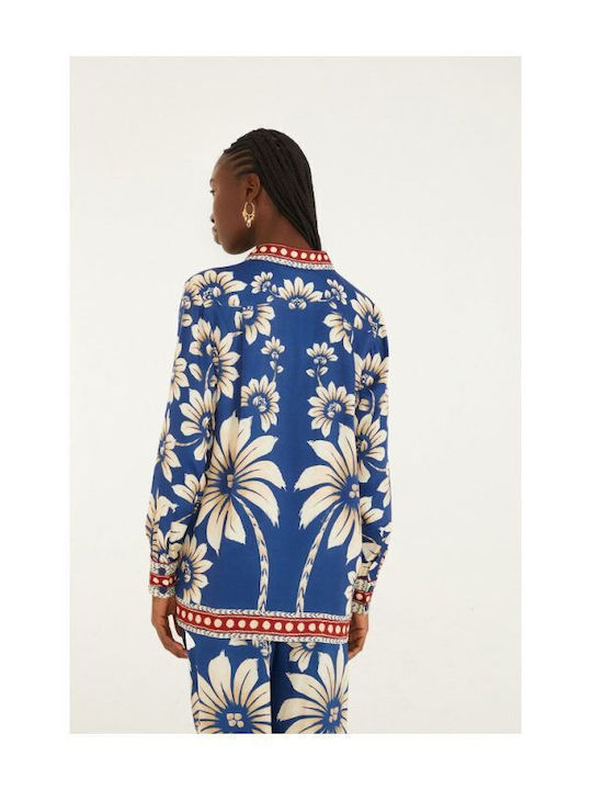 Damen Bluse Blau