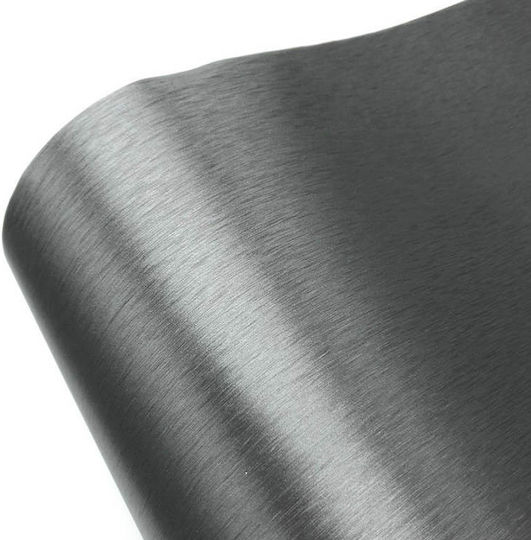 Folie Auto Aluminiu Lustruit Antracit 1m X 1,52m