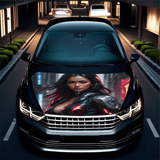 Folie Capotă Auto Hood Art Rezistentă La Intemperii Mărime L 180 X 130cm Cod Avx-capota-001l