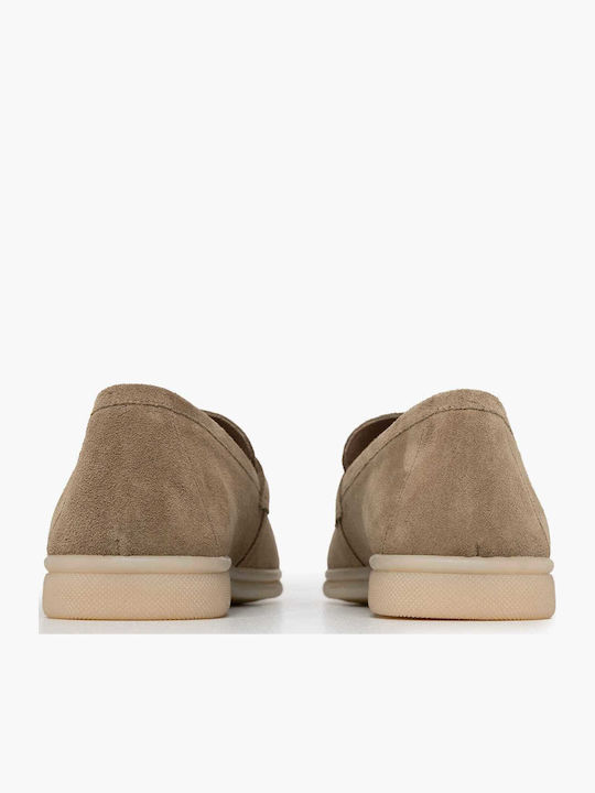 Δερμάτινα Γυναικεία Loafers σε Πράσινο Χρώμα
