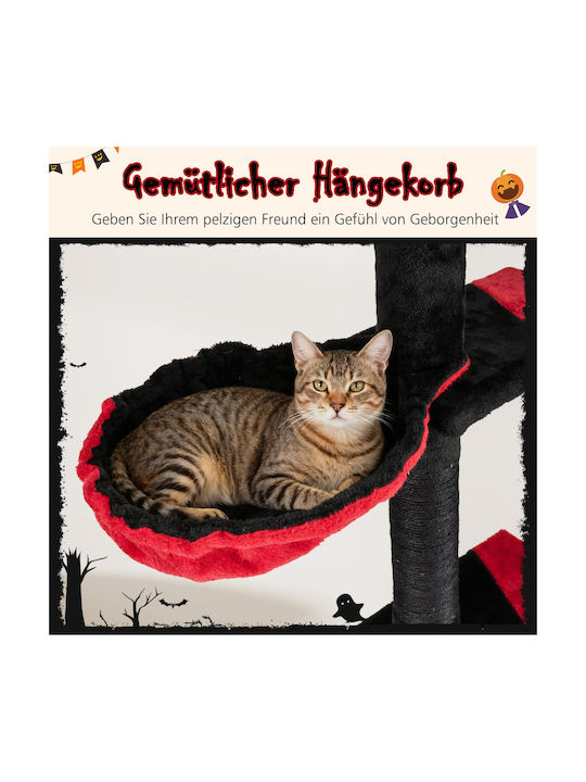 Costway Scratching Post Cat Trees Black Ceiling 5 levels