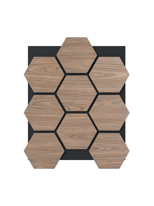 3D Πάνελ Τοίχου από MDF με Κόλλα Μπεζ 81x66εκ. 4τμχ