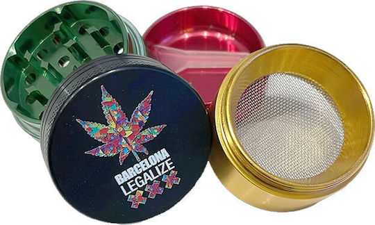 Мелачка Трифтис Алуминиев 40мм Barcelona Legalize 4 Части
