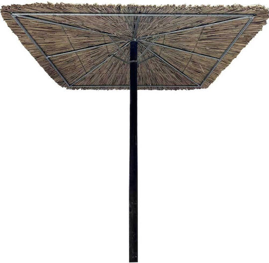 Wicker Heavy-Duty Square Beach Parasol 9 Beaufort 210x210cm