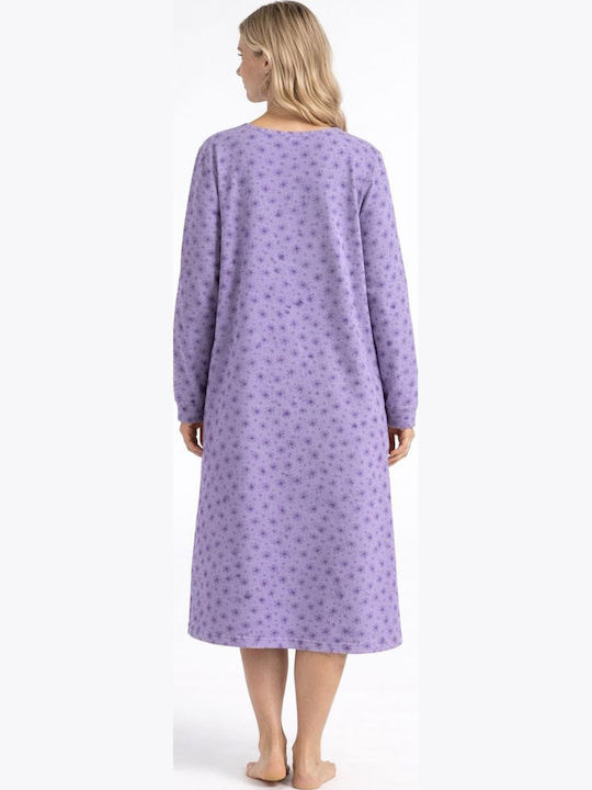 Alina Winter Damen Nachthemd Lilac